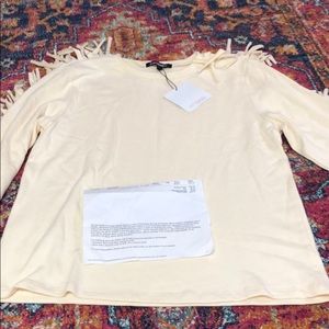 Kittenish Charlotte Fringe Sweatshirt NWT